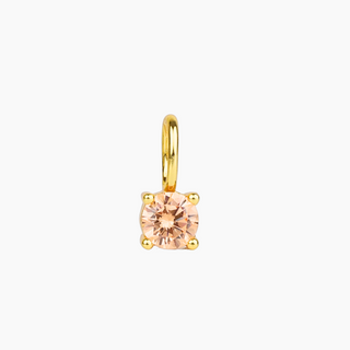 Pink Topaz Charm