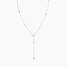 Load image into Gallery viewer, Delmar Pearl Lariat Necklace