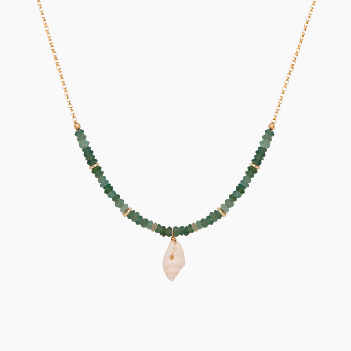 Jonie Sea Glass Shell Necklace