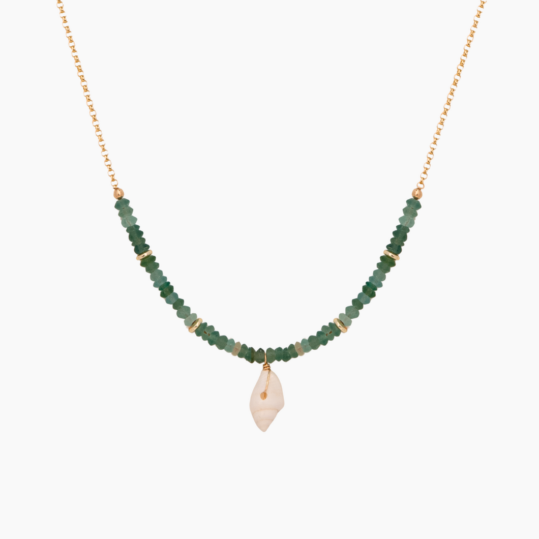 Jonie Sea Glass Shell Necklace
