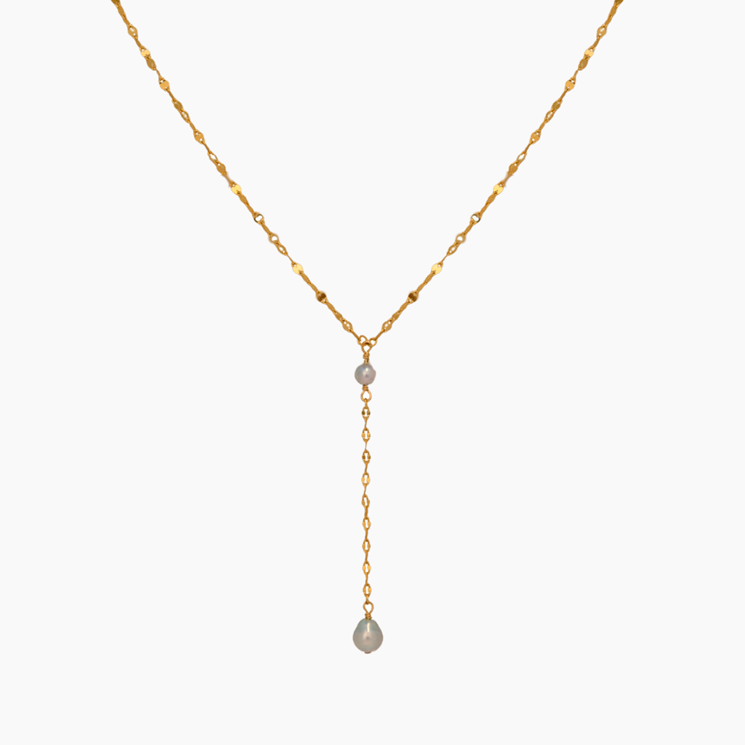Akari Akoya Keshi Pearl Y Necklace