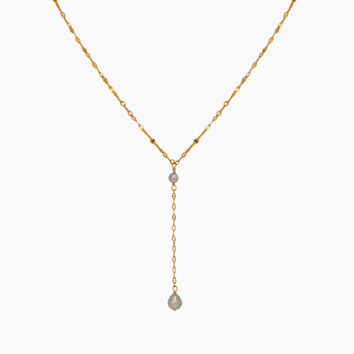Akari Akoya Keshi Pearl Y Necklace