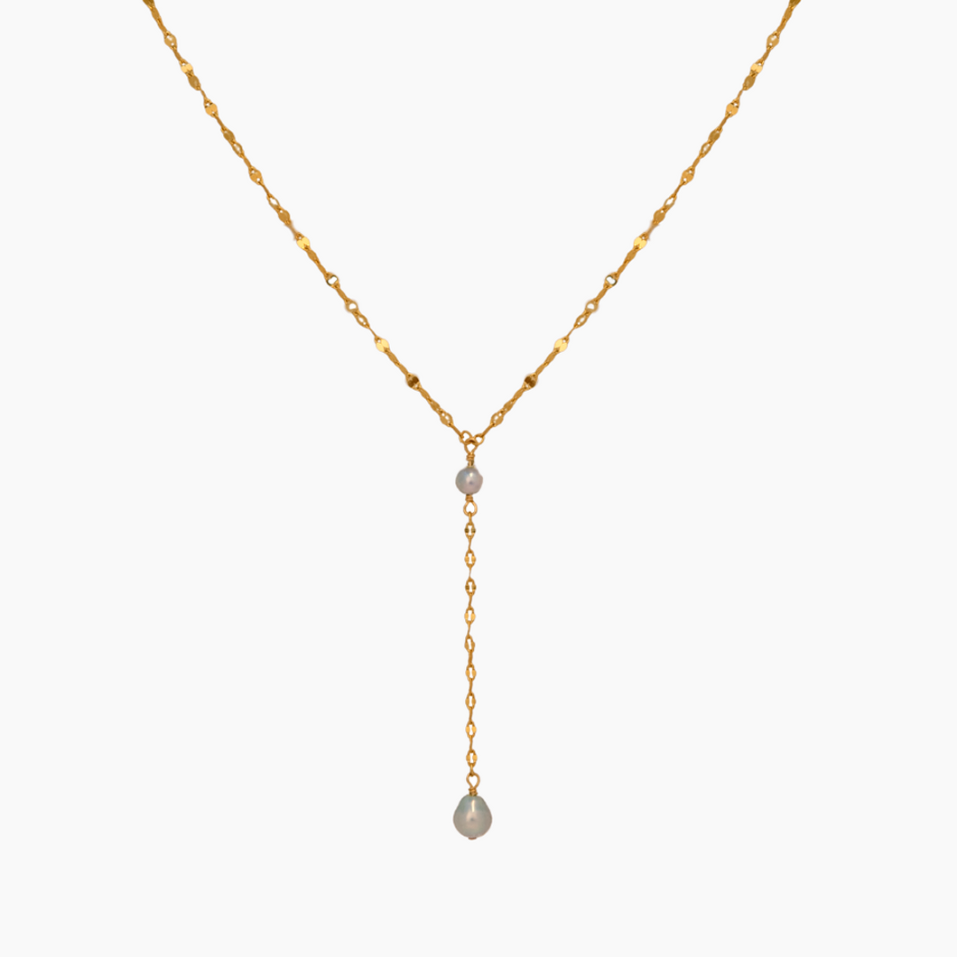 Akari Akoya Keshi Pearl Y Necklace