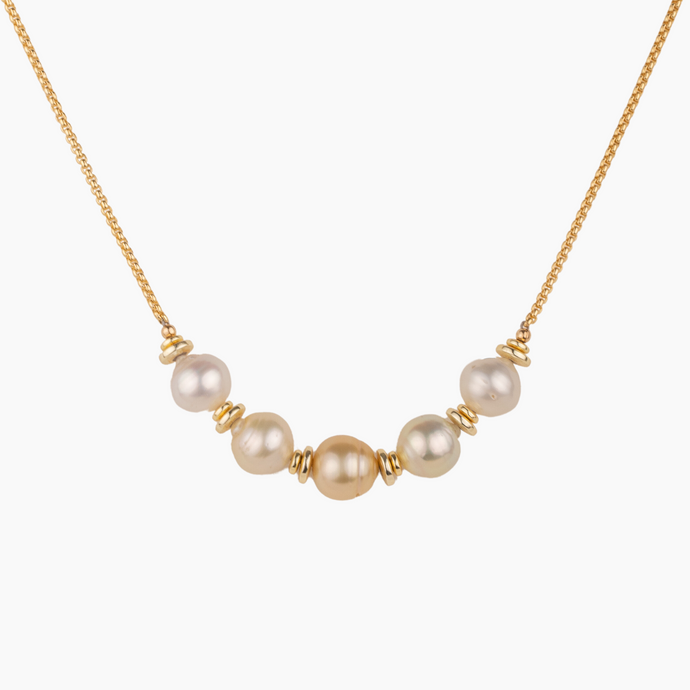 Royal Golden Pearl Necklace