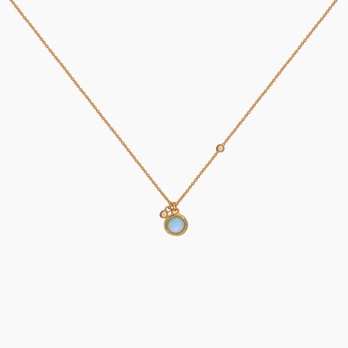 Celestial Sky Blue Topaz Necklace
