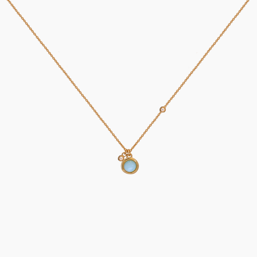 Celestial Sky Blue Topaz Necklace