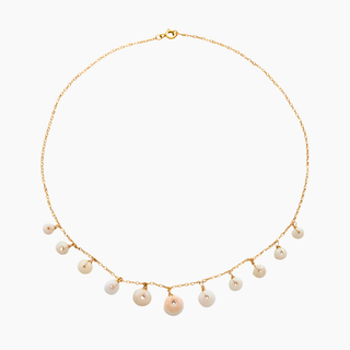 Puka Shell necklace on gold chain