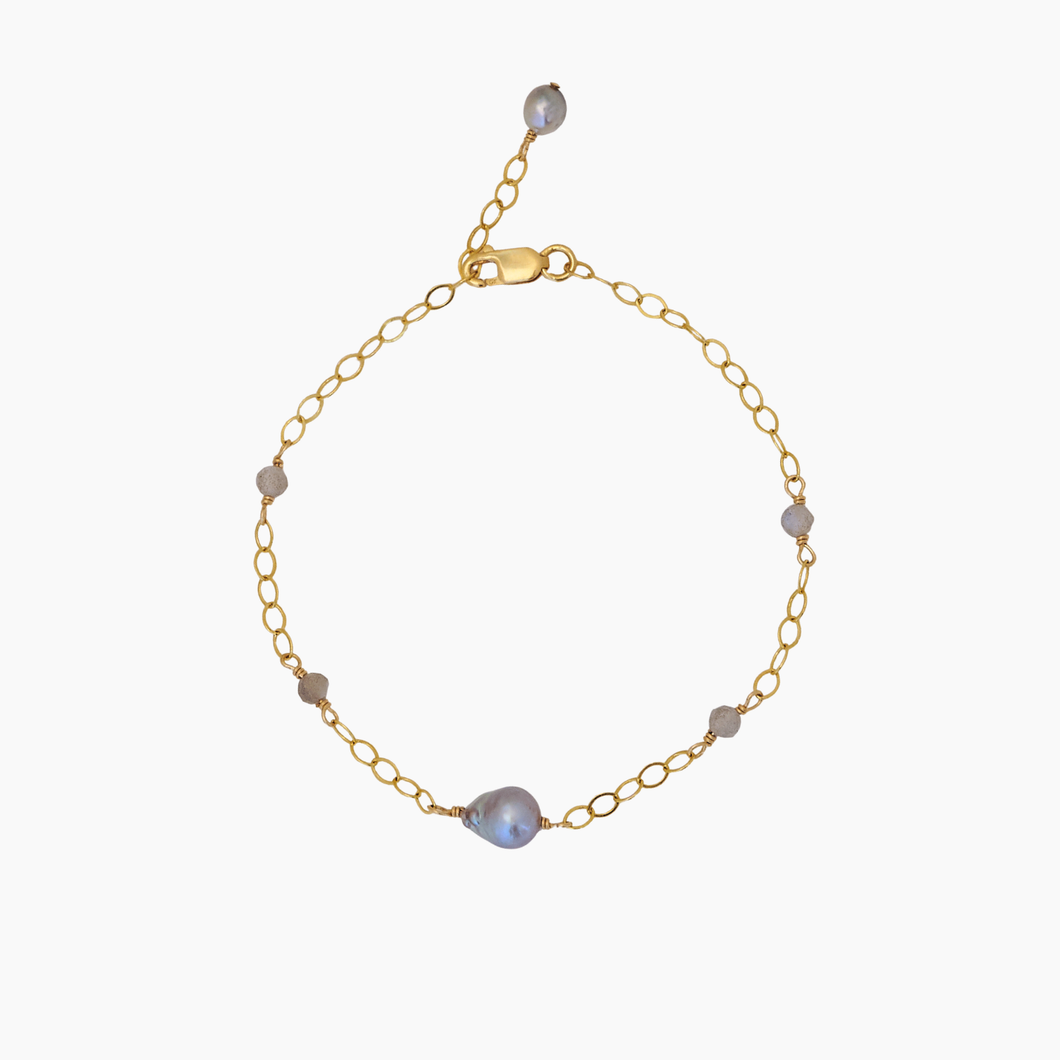 Sakura Akoya Keshi Pearl Bracelet
