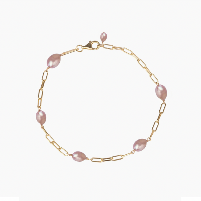 Kamala Keshi Pink Pearl Bracelet