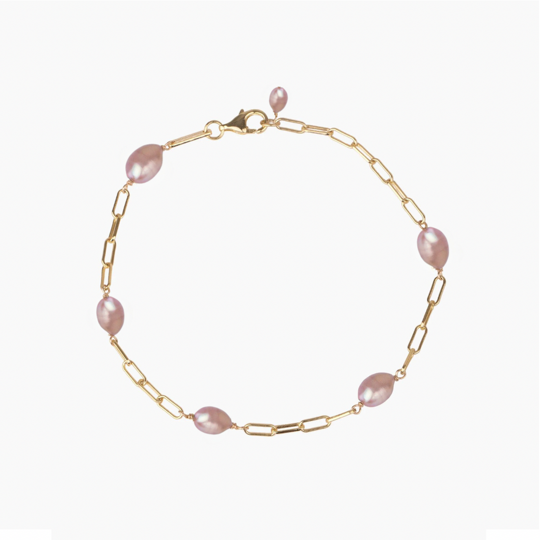 Kamala Keshi Pink Pearl Bracelet