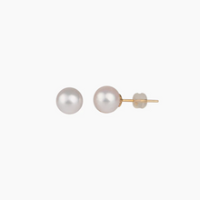 Load image into Gallery viewer, White Freshwater Pearl Stud Earring