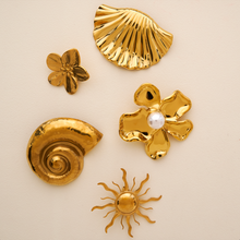 画像をギャラリービューアに読み込む, Gold Flower Brooch