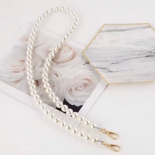 画像をギャラリービューアに読み込む, Classic White Pearl Bag Chain