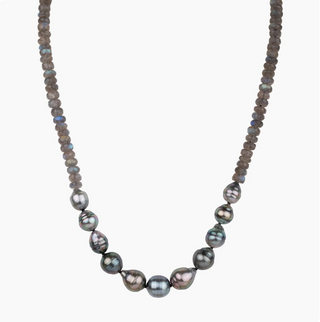 Mana Labradorite Tahitian Pearl Necklace