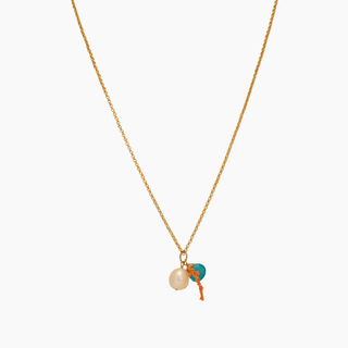 Long Seafoam Coral Necklace