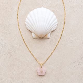 Long Hibiscus Flower Necklace