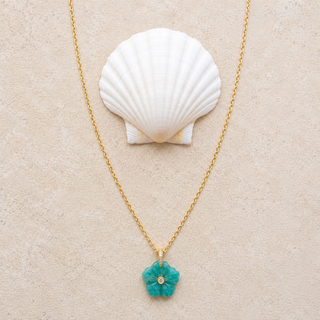Long Hibiscus Flower Necklace
