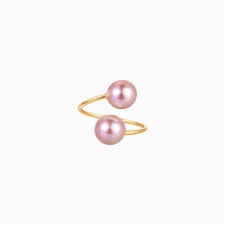 Pink Pearl Bypass Ring