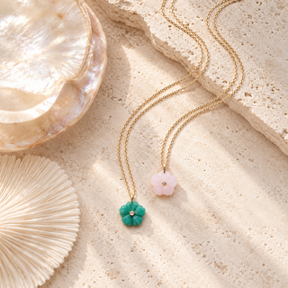 Long Hibiscus Flower Necklace