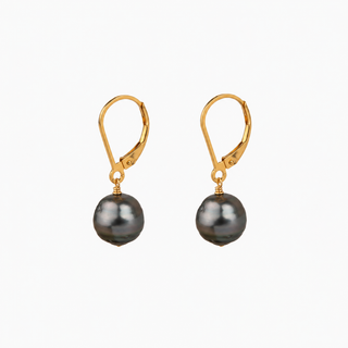 Tahitan Pearl Leverback Earrings