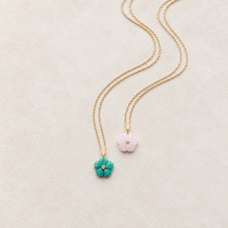Long Hibiscus Flower Necklace