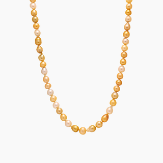Golden south sea pearl strand with gold clasp 