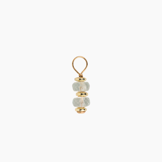 Aquamarine Drop Charm