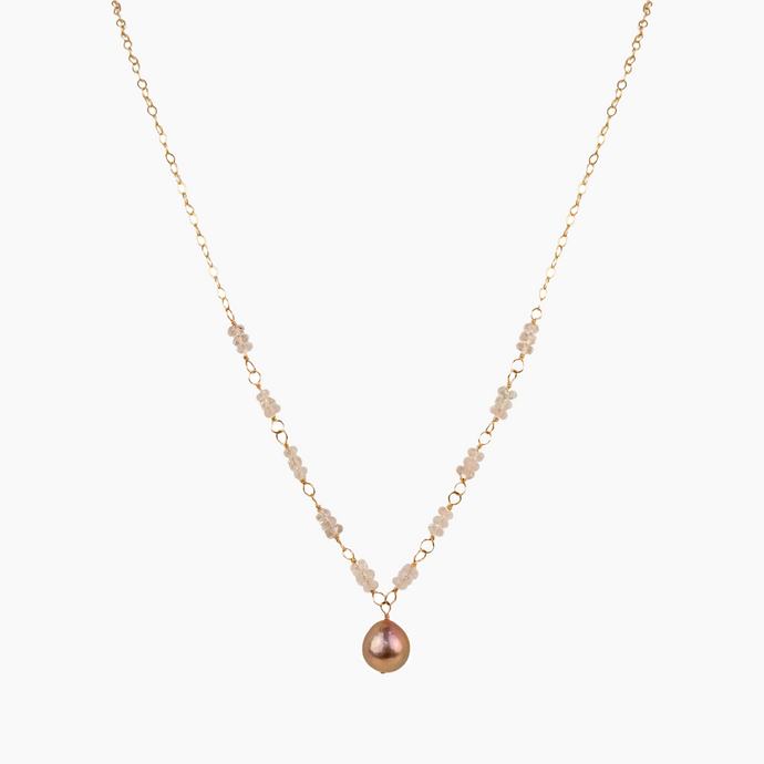 Jolanie Pink Pearl Necklace
