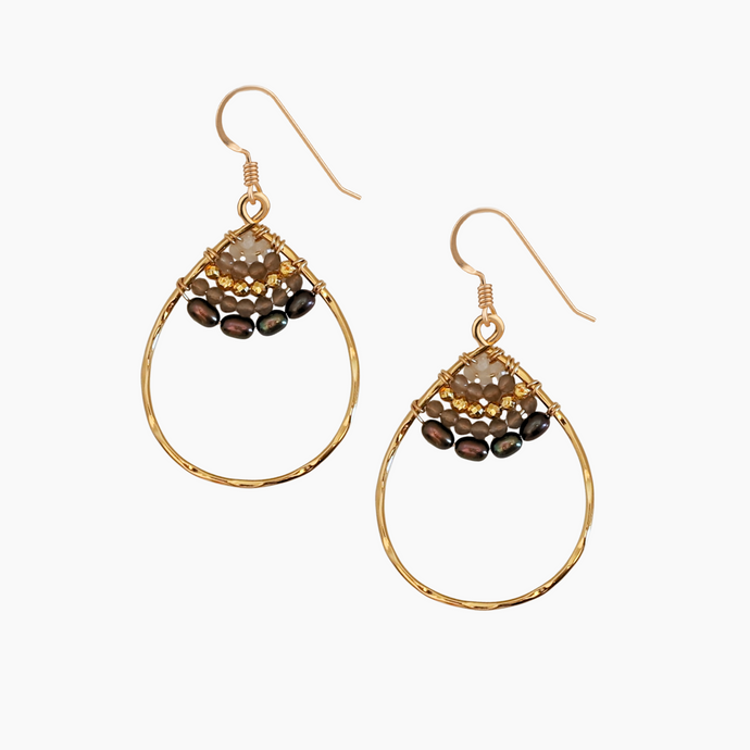Holly Peacock Keshi Pearl Earrings