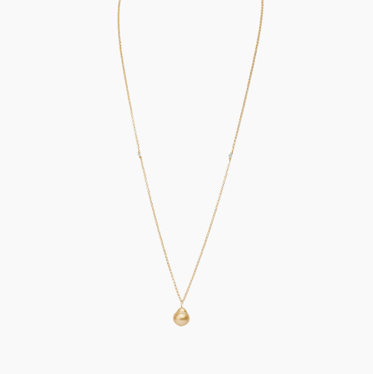 Lena Golden Pearl Necklace