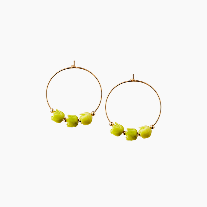 Flora Lokelani Hoop Earrings