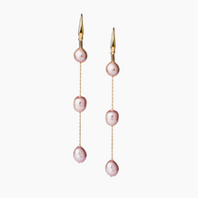 Load image into Gallery viewer, Cecile Pink Pearl Earrings
