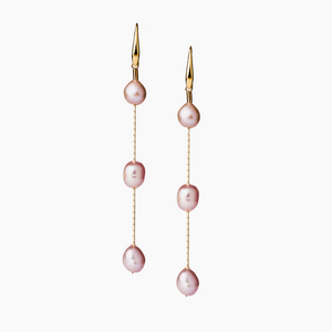 Cecile Pink Pearl Earrings