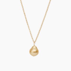 Lena Golden Pearl Necklace
