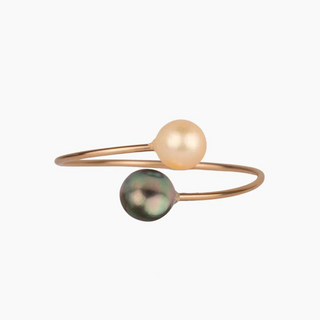 Tahitian & Golden South Sea Pearl Cuff