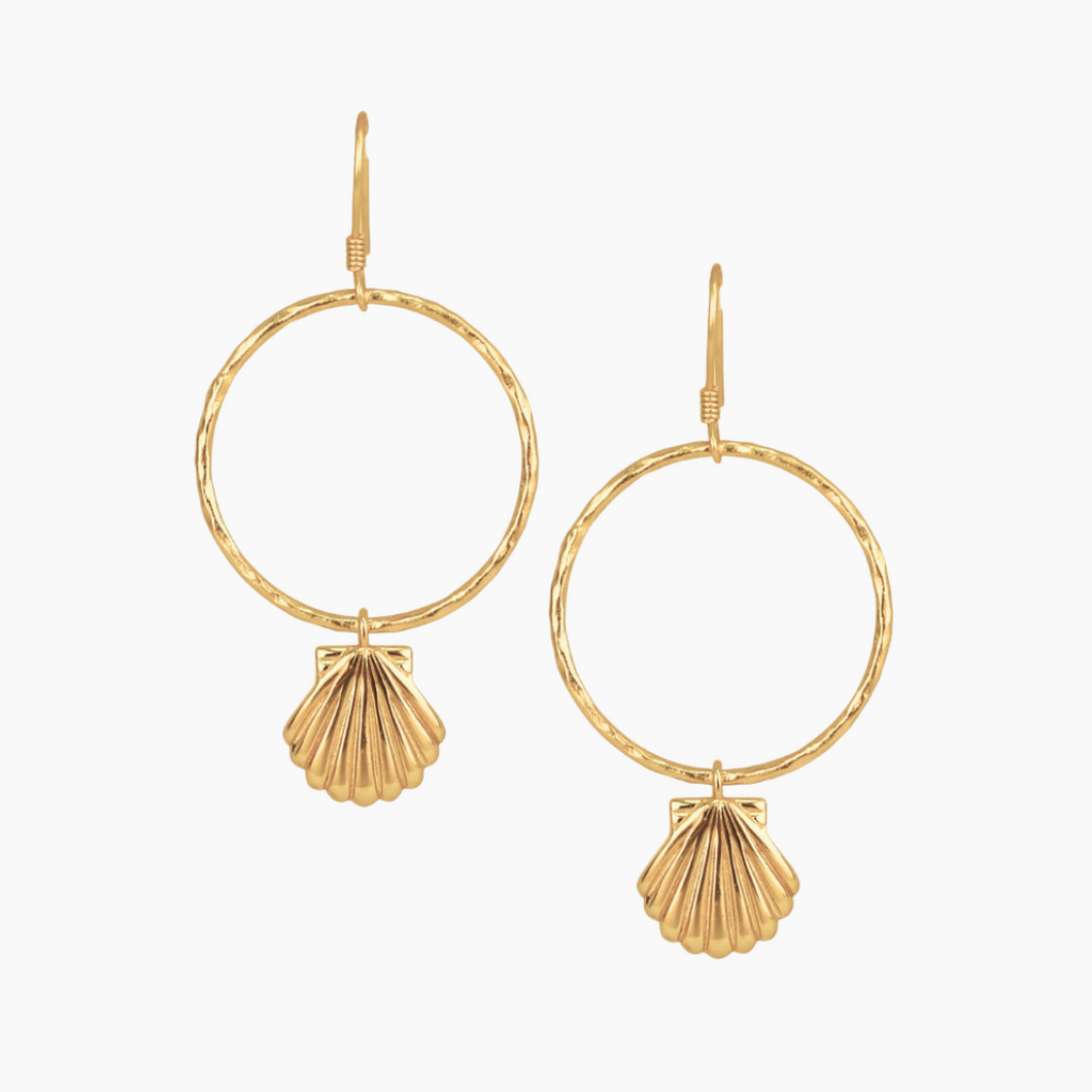 Shell Hoop Earrings