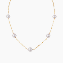Load image into Gallery viewer, Petite Carmen White Pearl Necklace