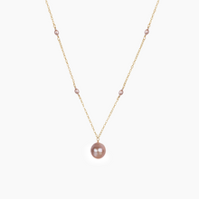 Load image into Gallery viewer, Petite Noel Pink Pearl Necklace