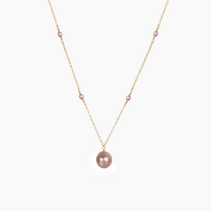 Petite Noel Pink Pearl Necklace