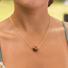 Load image into Gallery viewer, Allison Floating Chocolate Pearl Necklace
