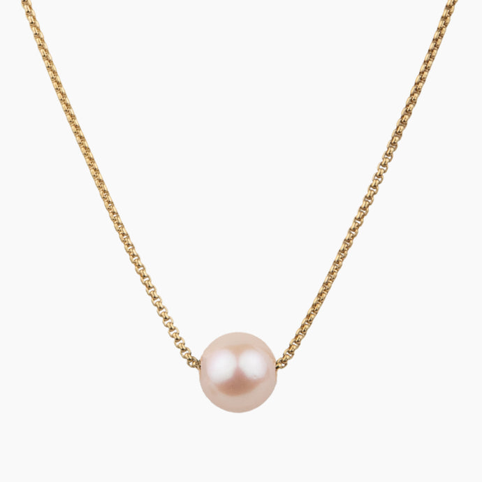 Allison Floating White Pearl Necklace