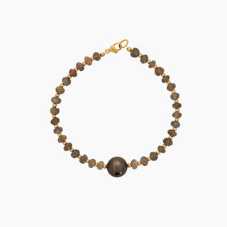 Aura Labradorite Tahitian Pearl Bracelet