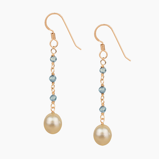 Breezy Golden South Sea Pearl Earrings