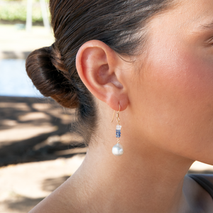 Peyton White Pearl Earrings