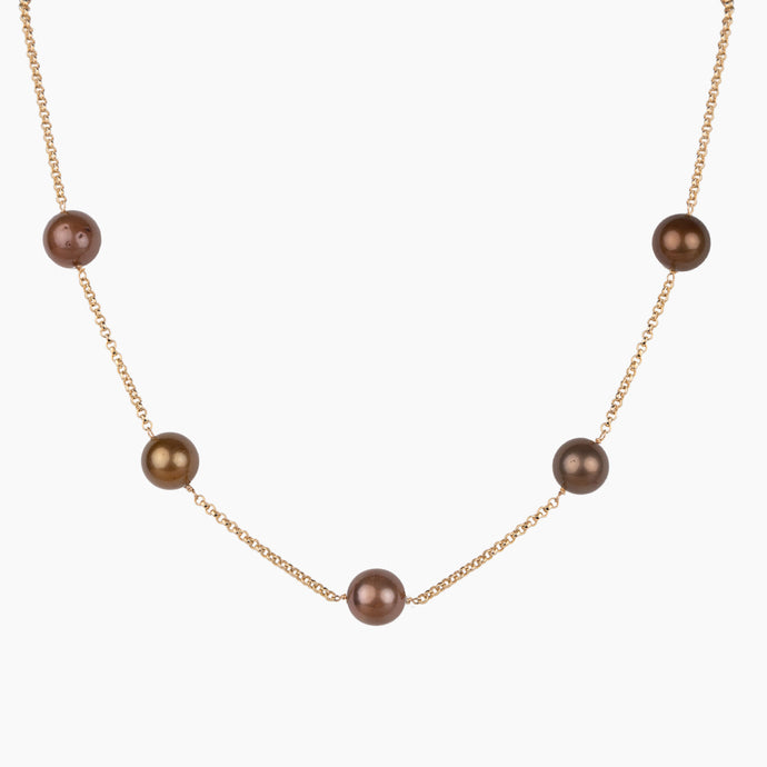 Carmen Chocolate Tahitian Pearl Necklace
