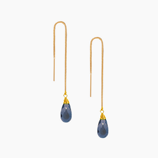 Gemstone Threader Earrings