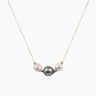 Eden Ombre Tahitian Pearl Necklace