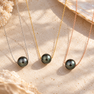 Floating Tahitian Pearl Necklace