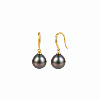 Tahitian Pearl French Earrings