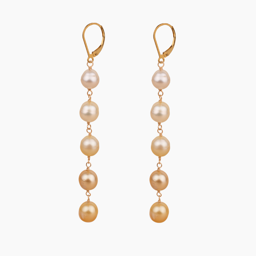 Ombré Elima Golden South Sea Pearl Earring